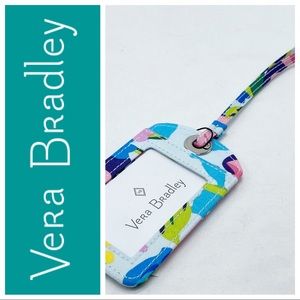 Vera Bradley Marian Floral Blue Floral Luggage ID Tag NEW
